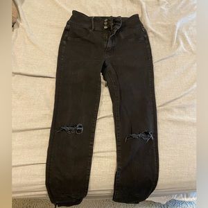 Black American Eagle extra long skinny jeans